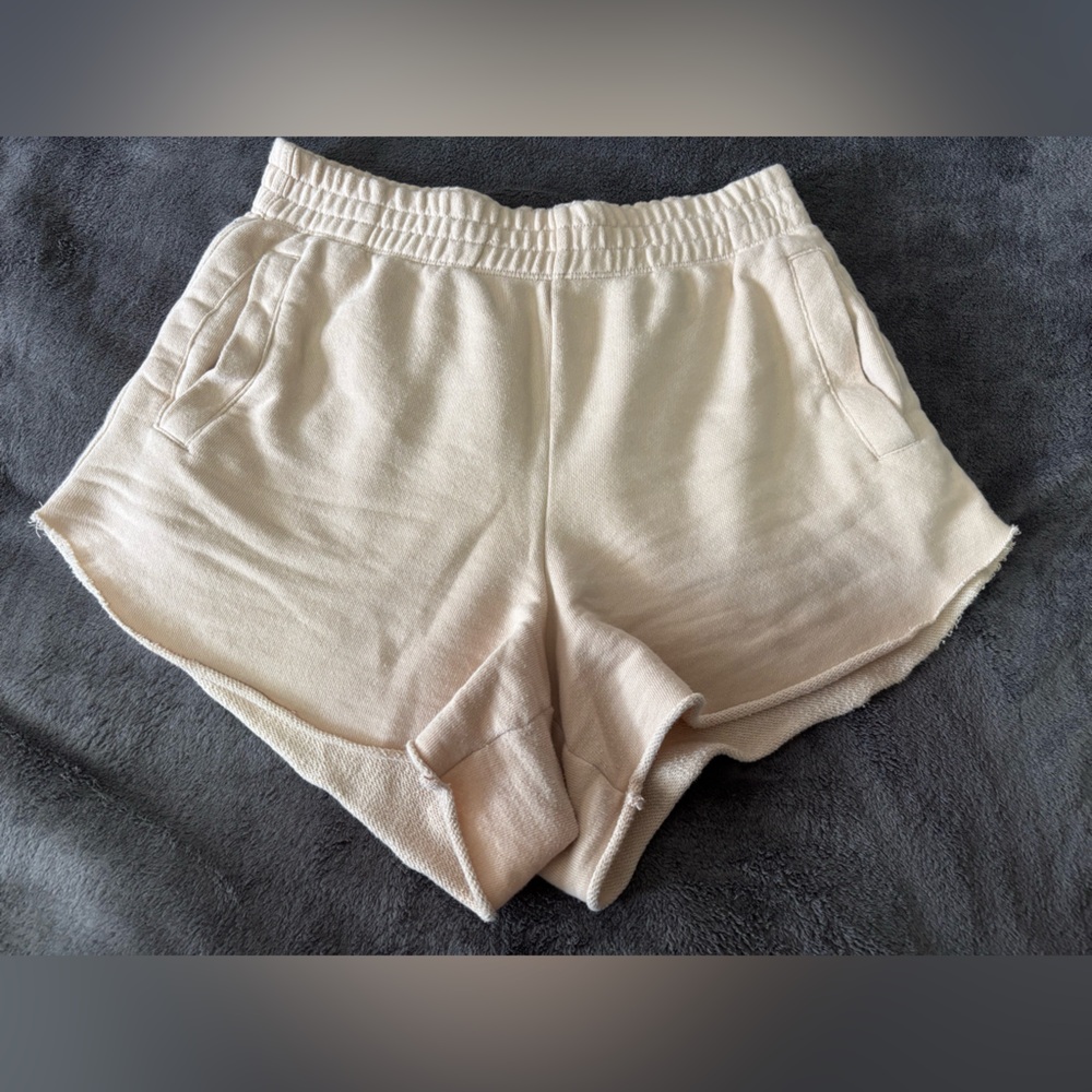 Aerie Cream Athletic Shorts